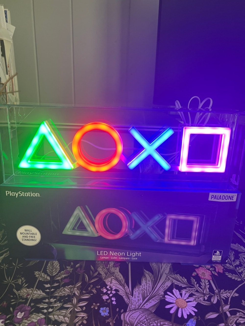 Brand new, 2 pack Paladone Sony PlayStation Icons LED Neon Light - Multicolor - Picture 6 of 8
